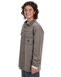 The Quiksilver Mens Mohab Shirt in Chocolate Brown