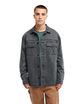 The Quiksilver Mens Mohab Washed Twill Shirt in Black