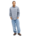 The Quiksilver Mens Motherfly Heather Shirt in Dark Navy Heather