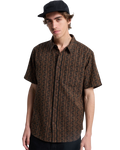 The Quiksilver Mens Horizons Shirt in Black Horizons