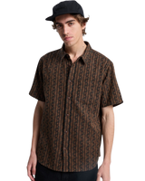 The Quiksilver Mens Horizons Shirt in Black Horizons