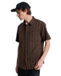 The Quiksilver Mens Horizons Shirt in Black Horizons