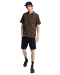 The Quiksilver Mens Horizons Shirt in Black Horizons