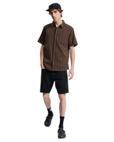 The Quiksilver Mens Horizons Shirt in Black Horizons