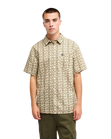The Quiksilver Mens Apero Shirt in Bone White Small Geo 32
