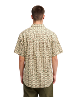 The Quiksilver Mens Apero Shirt in Bone White Small Geo 32