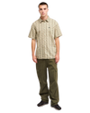 The Quiksilver Mens Apero Shirt in Bone White Small Geo 32