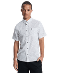 The Quiksilver Mens Apero Classic Shirt in Bone White Small Geo