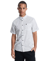 The Quiksilver Mens Apero Classic Shirt in Bone White Small Geo