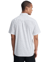 The Quiksilver Mens Apero Classic Shirt in Bone White Small Geo