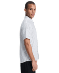 The Quiksilver Mens Apero Classic Shirt in Bone White Small Geo