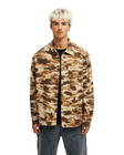The Quiksilver Mens Castlehill Shirt in Rawhide Garage Camo