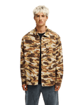 The Quiksilver Mens Castlehill Shirt in Rawhide Garage Camo