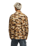 The Quiksilver Mens Castlehill Shirt in Rawhide Garage Camo
