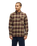 The Quiksilver Mens Motherfly Plaid Shirt in Grape Leaf