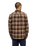 The Quiksilver Mens Motherfly Plaid Shirt in Grape Leaf