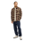 The Quiksilver Mens Motherfly Plaid Shirt in Grape Leaf