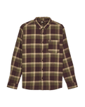 The Quiksilver Mens Motherfly Plaid Shirt in Grape Leaf