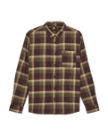 The Quiksilver Mens Motherfly Plaid Shirt in Grape Leaf