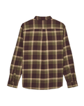The Quiksilver Mens Motherfly Plaid Shirt in Grape Leaf