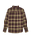 The Quiksilver Mens Motherfly Plaid Shirt in Grape Leaf