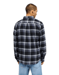 The Quiksilver Mens Motherfly Plaid Shirt in Black