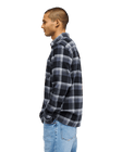 The Quiksilver Mens Motherfly Plaid Shirt in Black