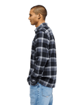 The Quiksilver Mens Motherfly Plaid Shirt in Black