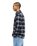 The Quiksilver Mens Motherfly Plaid Shirt in Black