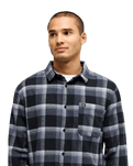 The Quiksilver Mens Motherfly Plaid Shirt in Black