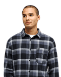 The Quiksilver Mens Motherfly Plaid Shirt in Black
