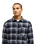 The Quiksilver Mens Motherfly Plaid Shirt in Black