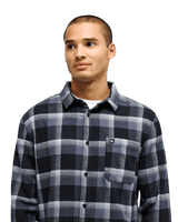 The Quiksilver Mens Motherfly Plaid Shirt in Black