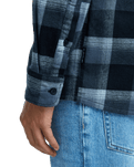 The Quiksilver Mens Motherfly Plaid Shirt in Black