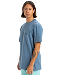 The Quiksilver Mens Basic T-Shirt in Coronet Blue