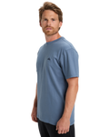 The Quiksilver Mens Basic T-Shirt in China Blue