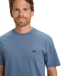 The Quiksilver Mens Basic T-Shirt in China Blue
