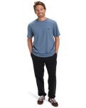 The Quiksilver Mens Basic T-Shirt in China Blue