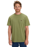 The Quiksilver Mens Basic T-Shirt in Loden Green