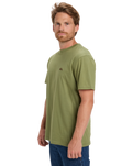 The Quiksilver Mens Basic T-Shirt in Loden Green
