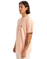 The Quiksilver Mens Basic T-Shirt in Peach Parfait
