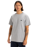 The Quiksilver Mens Basic T-Shirt in Light Grey Heather