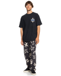 The Quiksilver Mens Geo Quik T-Shirt in Black