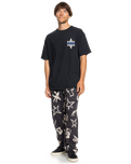 The Quiksilver Mens Geo Quik T-Shirt in Black