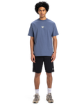 The Quiksilver Mens Mercury Tribe T-Shirt in Vintage Indigo