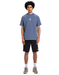 The Quiksilver Mens Mercury Tribe T-Shirt in Vintage Indigo