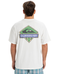 The Quiksilver Mens Global Heat Crystal Jet T-Shirt in Snow White