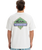 The Quiksilver Mens Global Heat Crystal Jet T-Shirt in Snow White