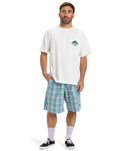 The Quiksilver Mens Global Heat Crystal Jet T-Shirt in Snow White