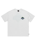 The Quiksilver Mens Global Heat Crystal Jet T-Shirt in Snow White